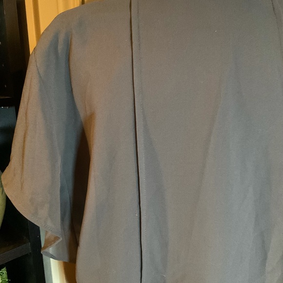 “ZARA” Grey Beaded Tunic Flutter Sleeve Chiffon Tunic Top. - Picture 6 of 15